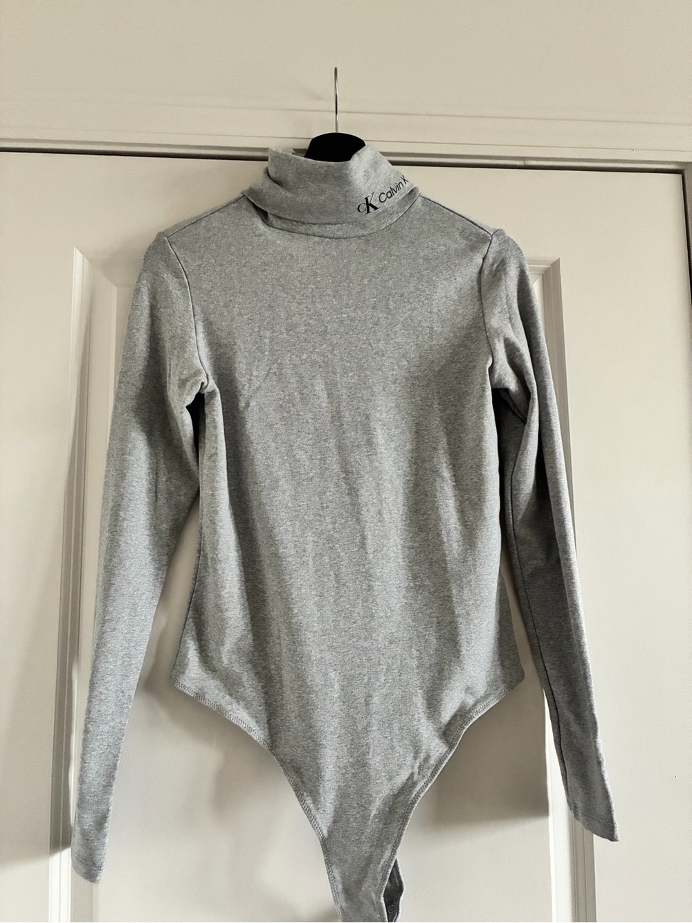 Calvin Klein - Gray Turtleneck Bodysuit longsleeve